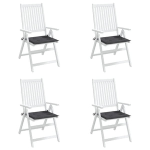 Cuscini per Sedie da Giardino 4 pz Antracite 40x40x3 cm cod mxl 68163