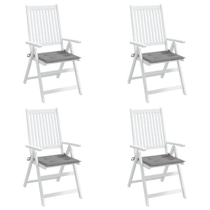 Cuscini per Sedie da Giardino 4 pz Grigi 40x40x3 cm cod mxl 68132