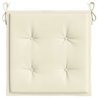 Cuscini per Sedia 4 pz Crema 40x40x3 cm in Tessuto Oxford 47590