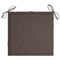 Cuscini per Sedie da Giardino 4 pz Grigio Talpa 40x40x3 cm cod mxl 68040