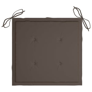 Cuscini per Sedie da Giardino 4 pz Grigio Talpa 40x40x3 cm cod mxl 68040