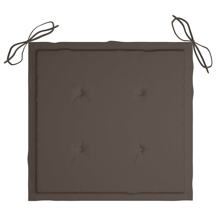 Cuscini per Sedie da Giardino 4 pz Grigio Talpa 40x40x3 cm cod mxl 68040