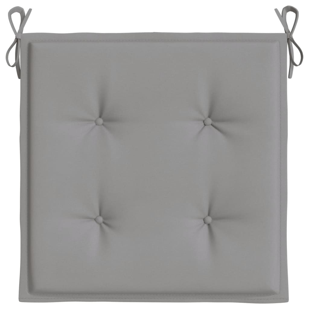 Cuscini per Sedia da Giardino 2 pz Grigi 50x50x3 cm cod mxl 68175