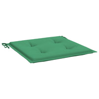 Cuscini per Sedie da Giardino 2 pz Verdi 50x50x3 cm