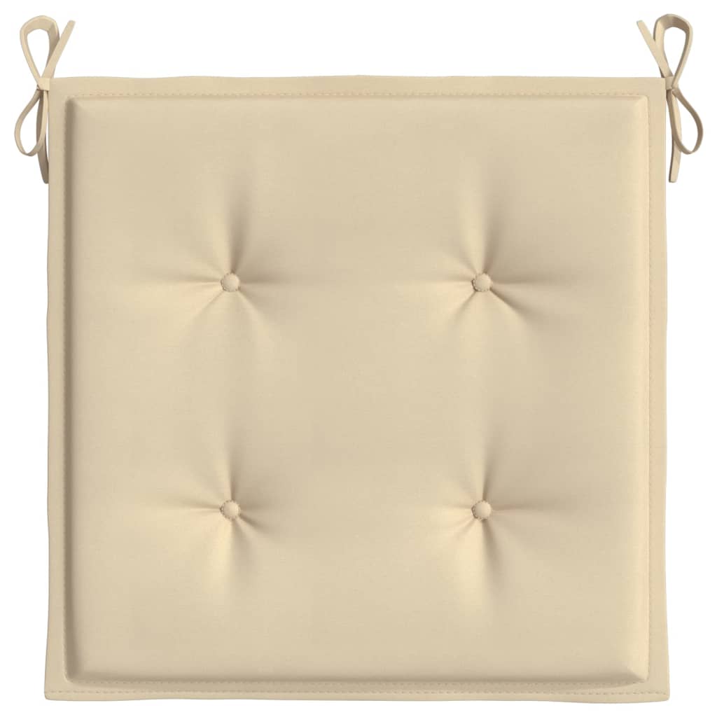 Cuscini per Sedie da Giardino 2 pz Beige 50x50x3 cm cod mxl 57722