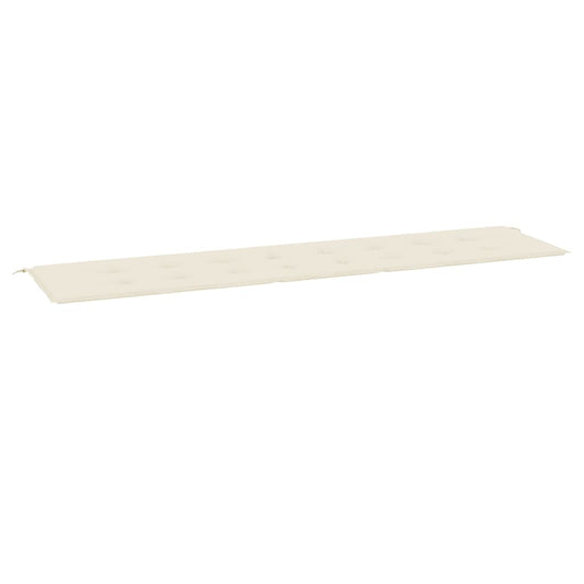 Cuscino per Panca da Giardino Crema 200x50x3 cm cod mxl 68276