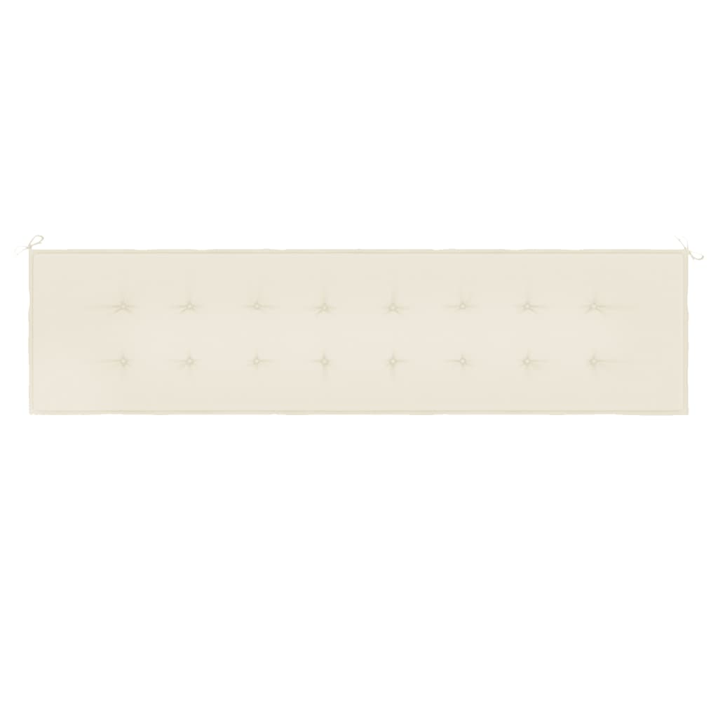 Cuscino per Panca da Giardino Crema 200x50x3 cm cod mxl 68276