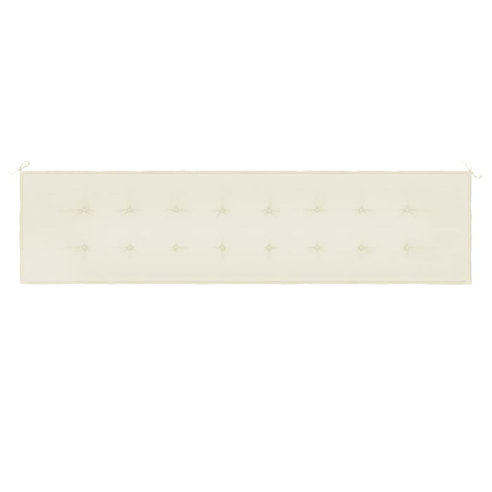 Cuscino per Panca da Giardino Crema 200x50x3 cm cod mxl 68276