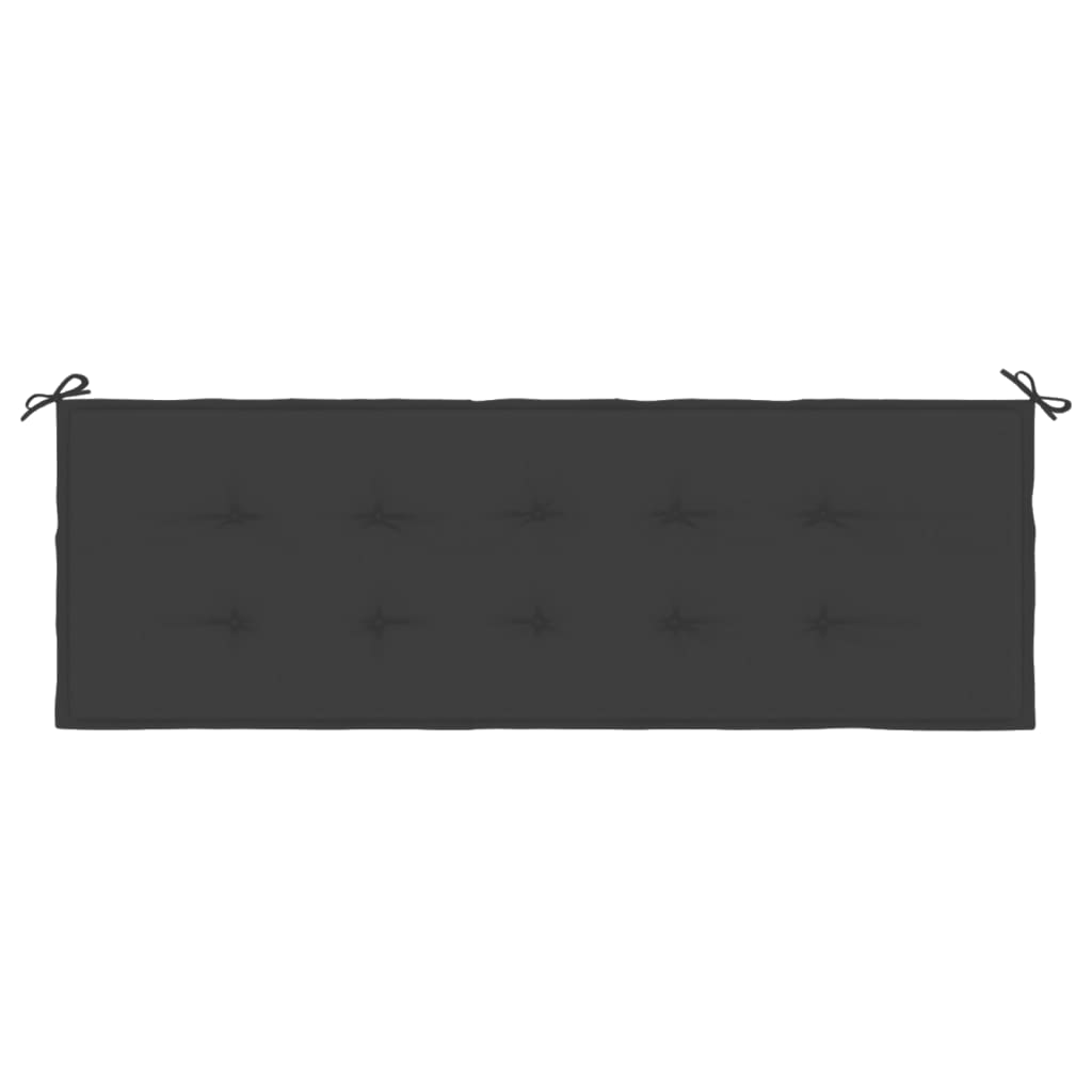 Cuscino per Panca da Giardino Nero 150x50x3 cm cod mxl 68158