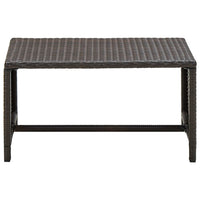 Tavolino da Caffè Marrone 70x40x38 cm in Polyrattan cod mxl 55347