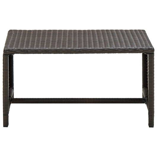 Tavolino da Caffè Marrone 70x40x38 cm in Polyrattan cod 8787