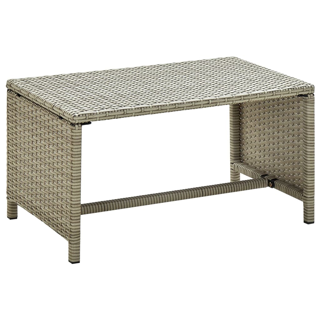 Tavolino da Salotto Beige 70x40x38 cm in Polyrattan 46395