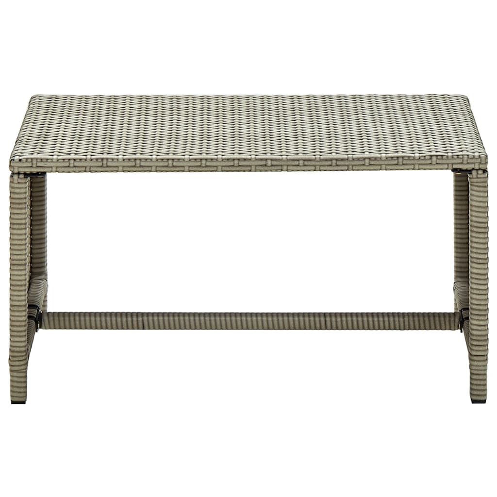 Tavolino da Caffè Beige 70x40x38 cm in Polyrattan cod 8788