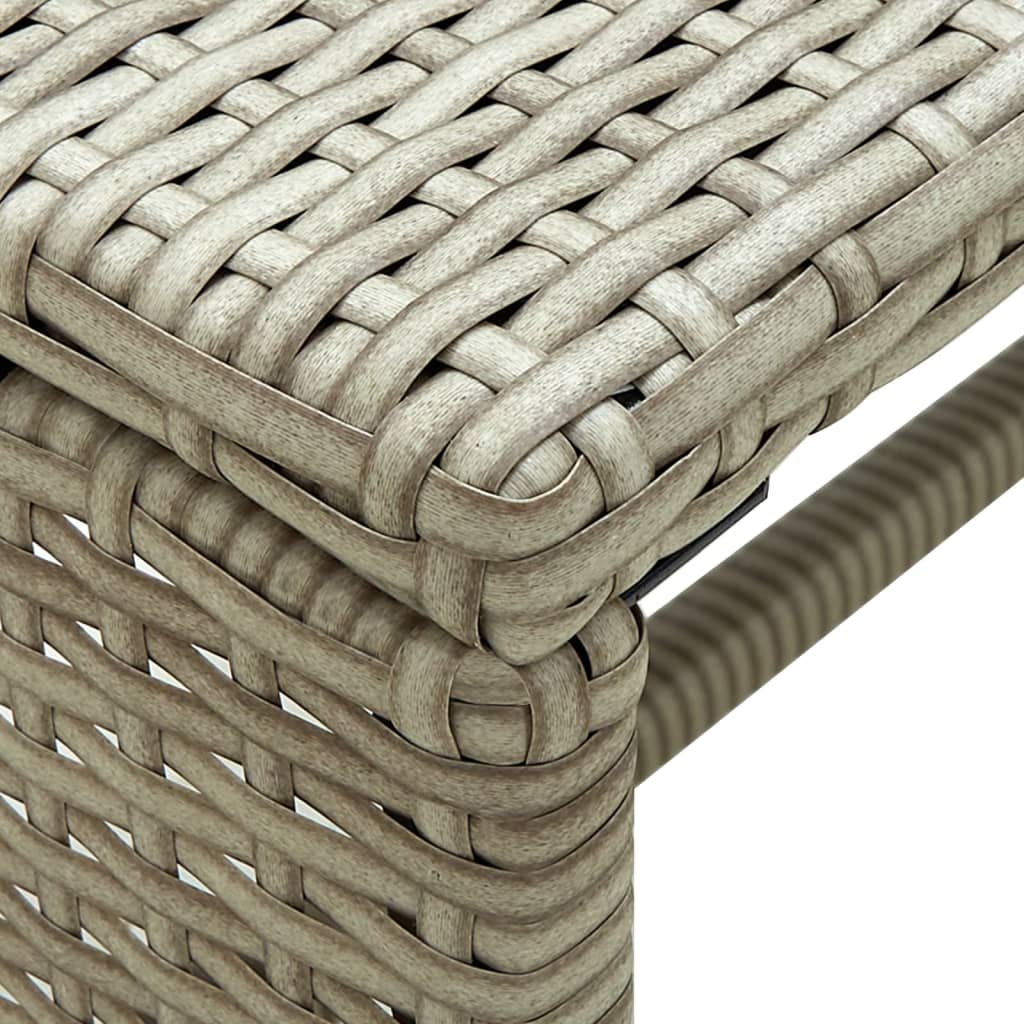 Tavolino da Caffè Beige 70x40x38 cm in Polyrattan cod 8788