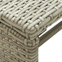 Tavolino da Salotto Beige 70x40x38 cm in Polyrattan 46395