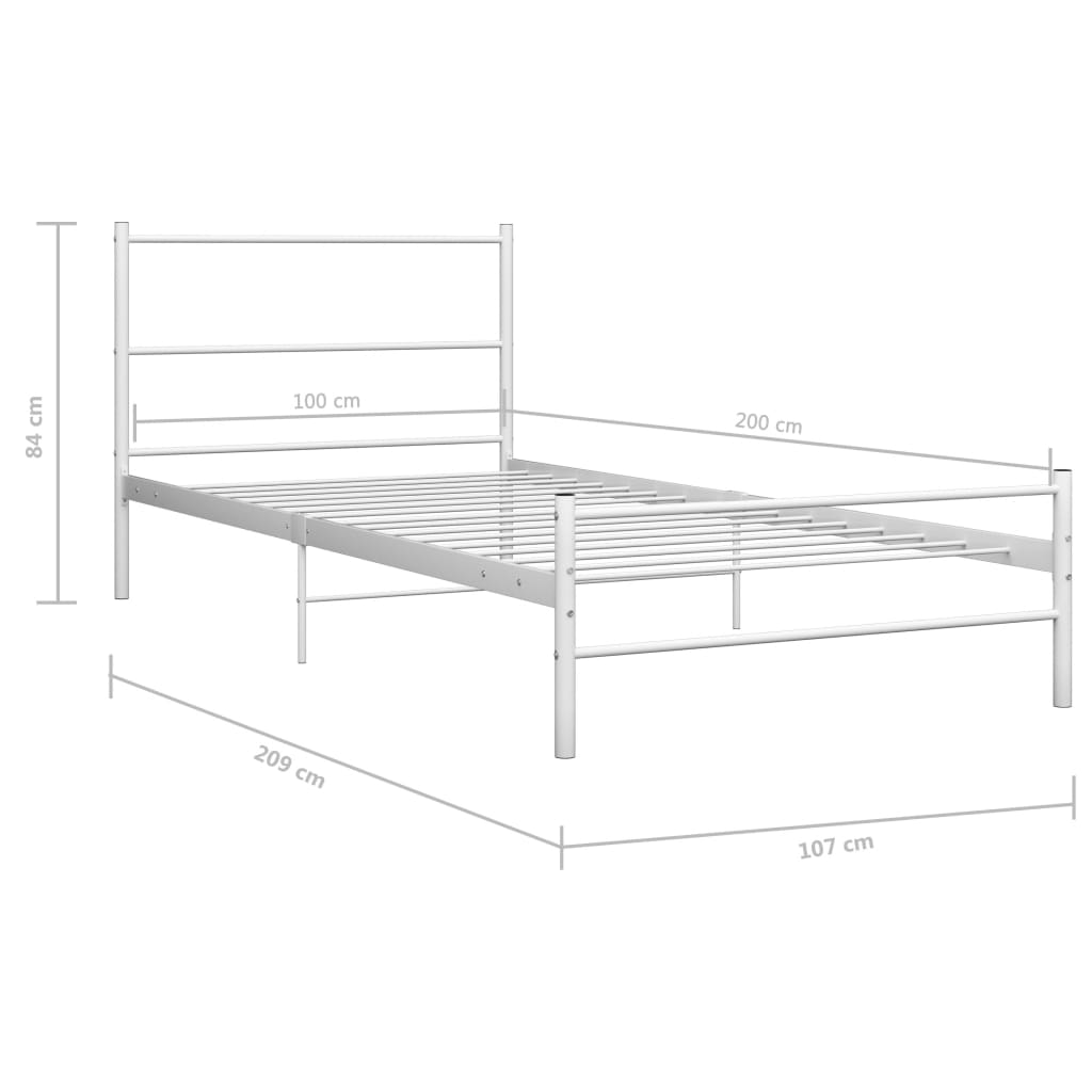 Giroletto Bianco in Metallo 100x200 cm cod mxl 61613