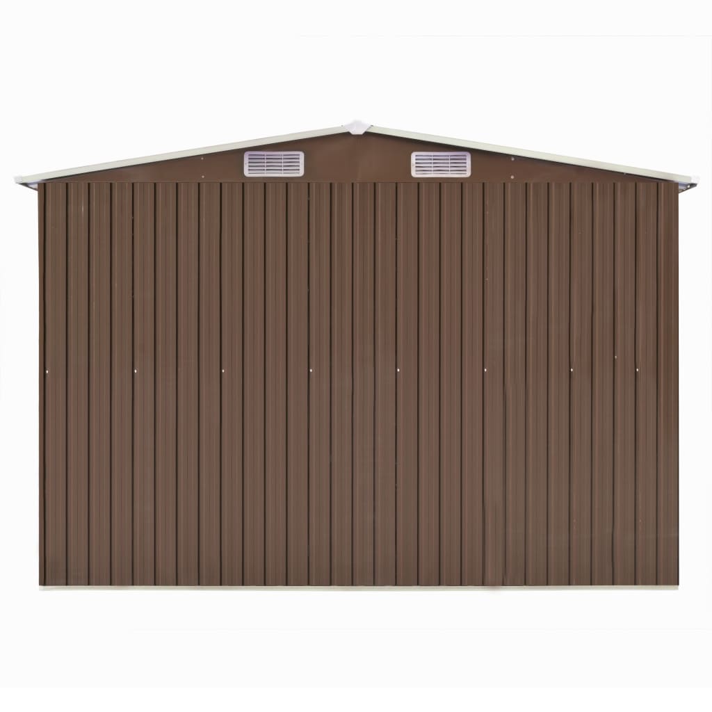 Capanno da Giardino Marrone 257x990x181 cm in Acciaio Zincato cod mxl 65806