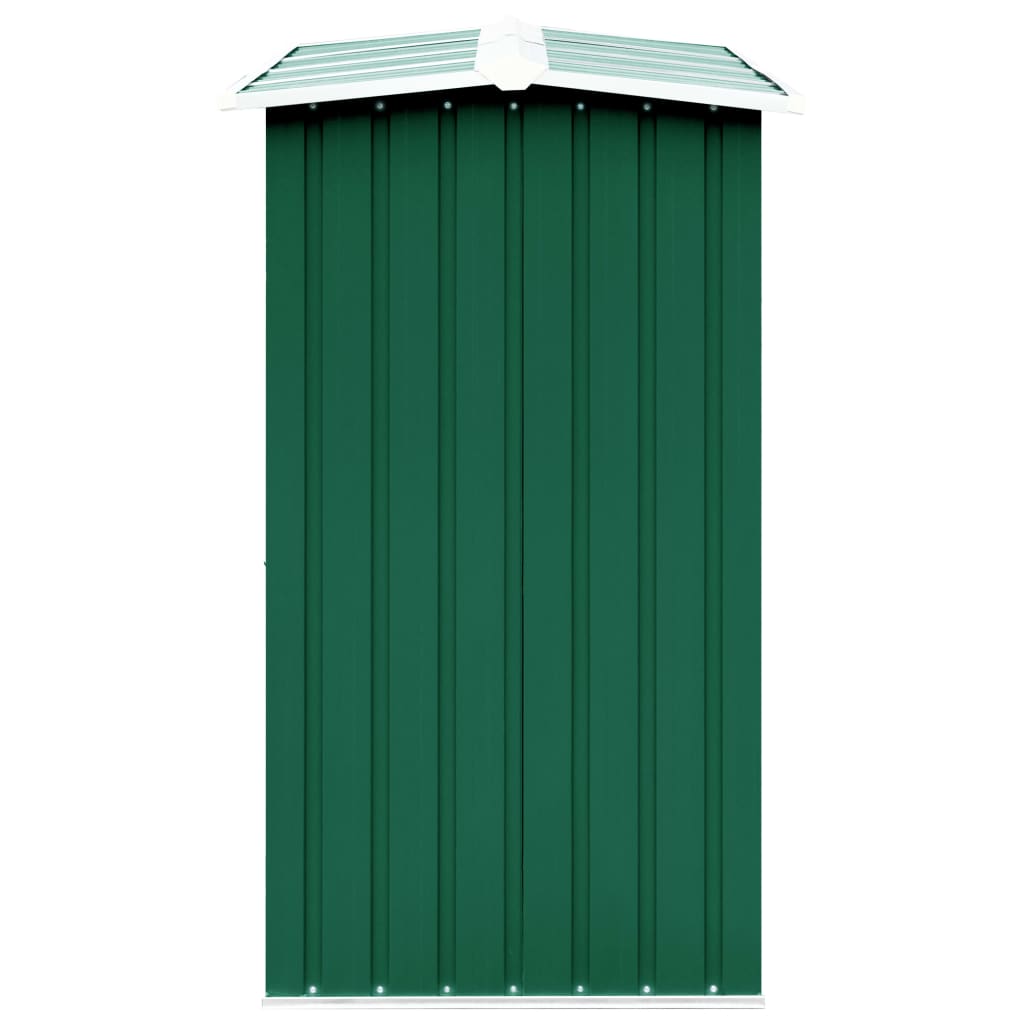 Capannone da Giardino in Acciaio Zincato 330x92x153cm Verde 47086