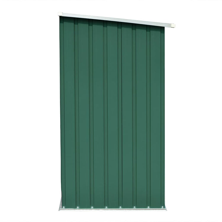 Capannone da Giardino in Acciaio Zincato 163x83x154 cm Verde 47089