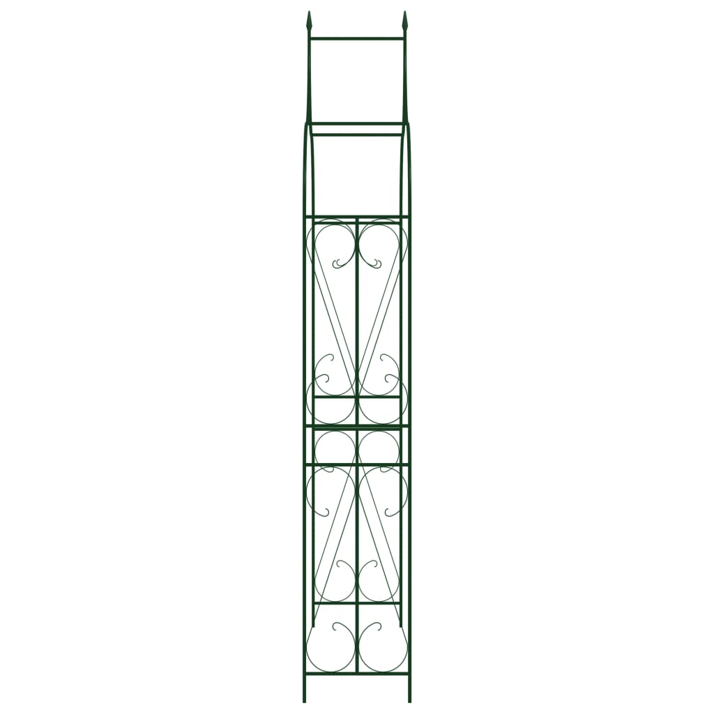 Arco da Giardino Verde Scuro 120x38x258 cm in Ferro cod mxl 72974