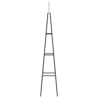 Supporti per Piante 2 pz Verde Scuro 35x35x195 cm in Ferro 47096