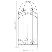 Supporti da Giardino per Piante 3 pz Neri 40x100 cm in Ferro 47098