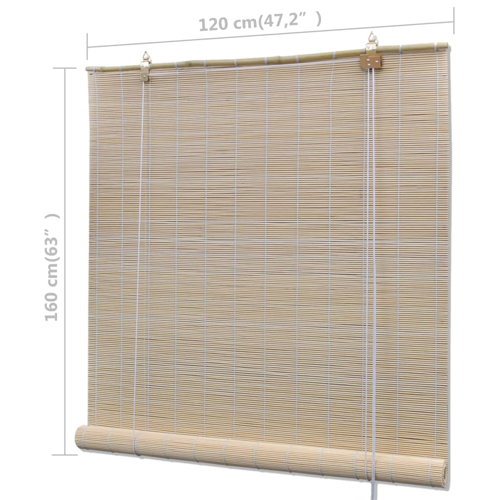 Tende Oscuranti in Bambù Naturale 4 pz 120 x 160 cm cod mxl 51159