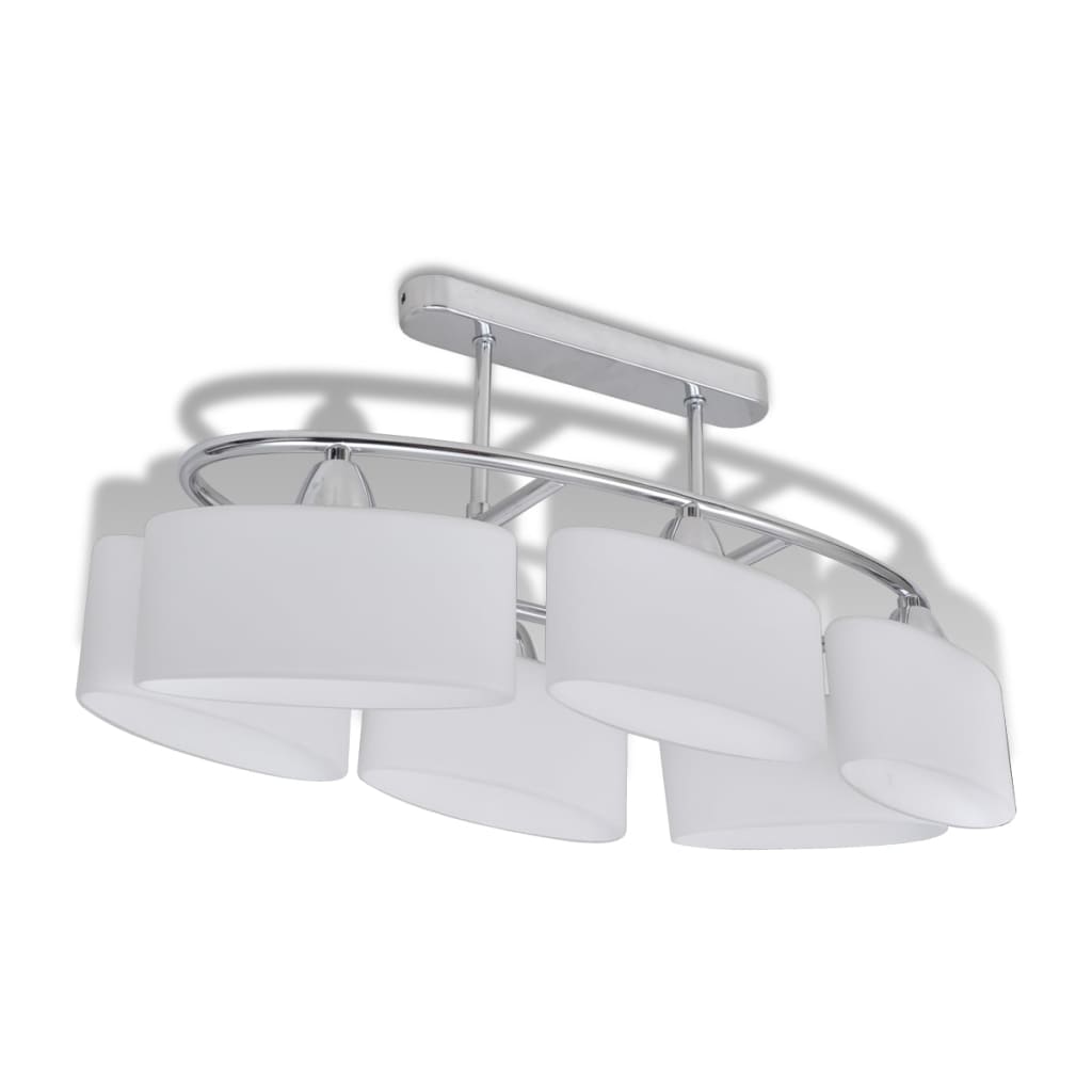 Lampade da Soffitto Ellissoidali 2 pz Paralume in Vetro E14 278760