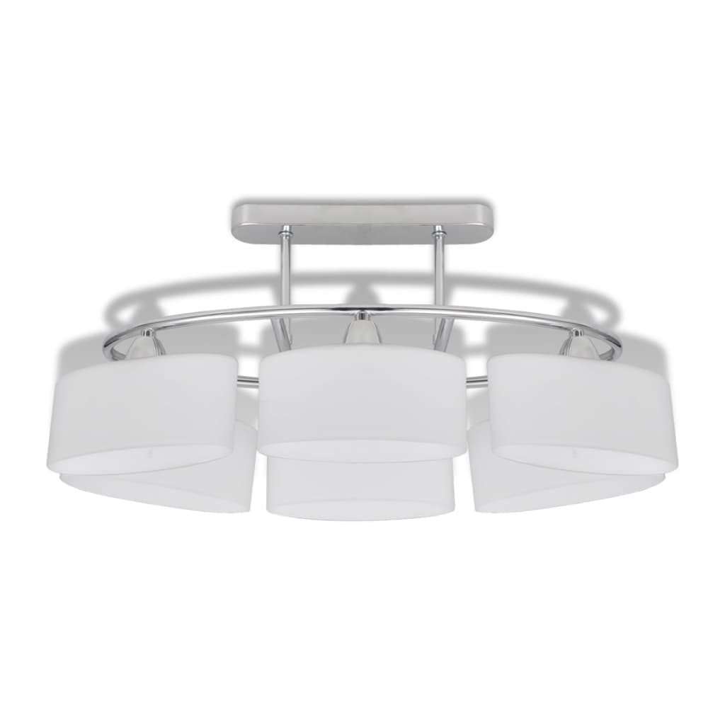 Lampade da Soffitto Ellissoidali 2 pz Paralume in Vetro E14 278760