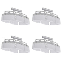 Lampade da Soffitto Ellissoidali 4 pz Paralume in Vetro E14 278761