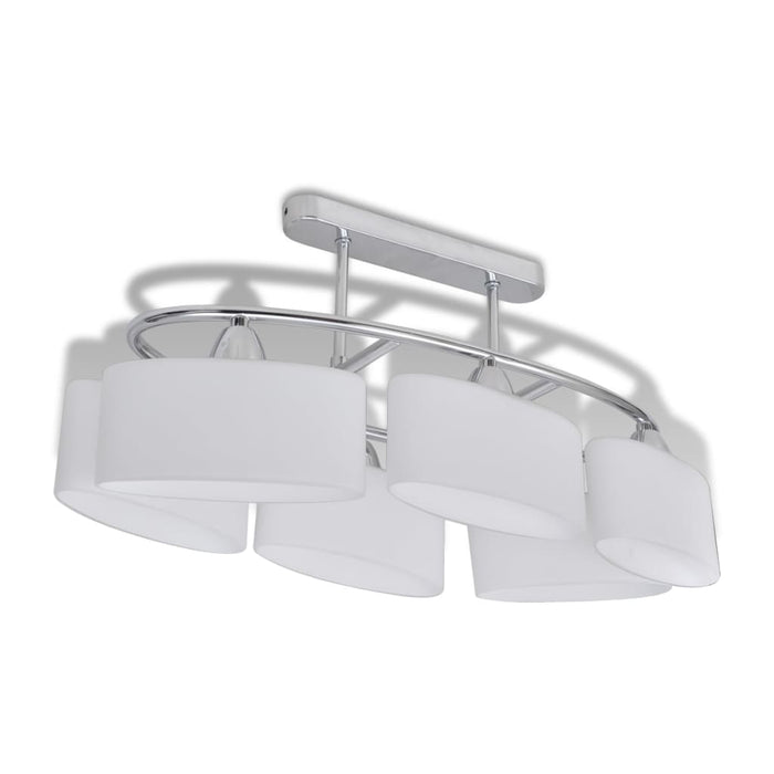 Lampade da Soffitto Ellissoidali 4 pz Paralume in Vetro E14 278761