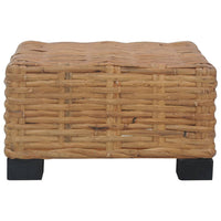 Tavolino da Caffè 47x47x28 cm in Rattan Naturale cod mxl 72689