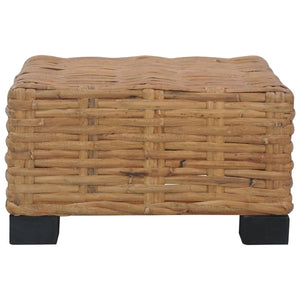 Tavolino da Caffè 47x47x28 cm in Rattan Naturale cod mxl 72689