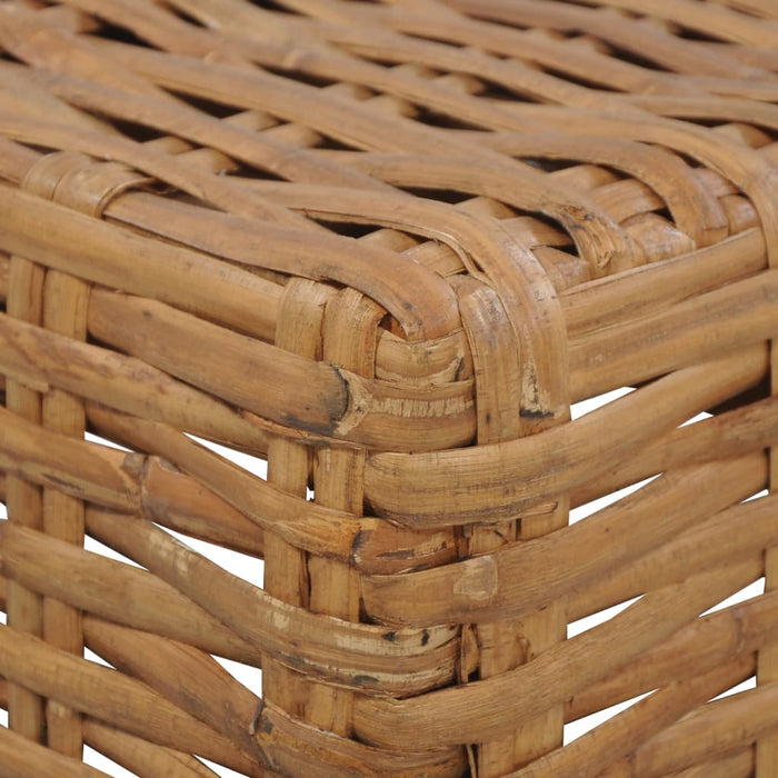 Tavolino da Caffè 47x47x28 cm in Rattan Naturale cod mxl 72689