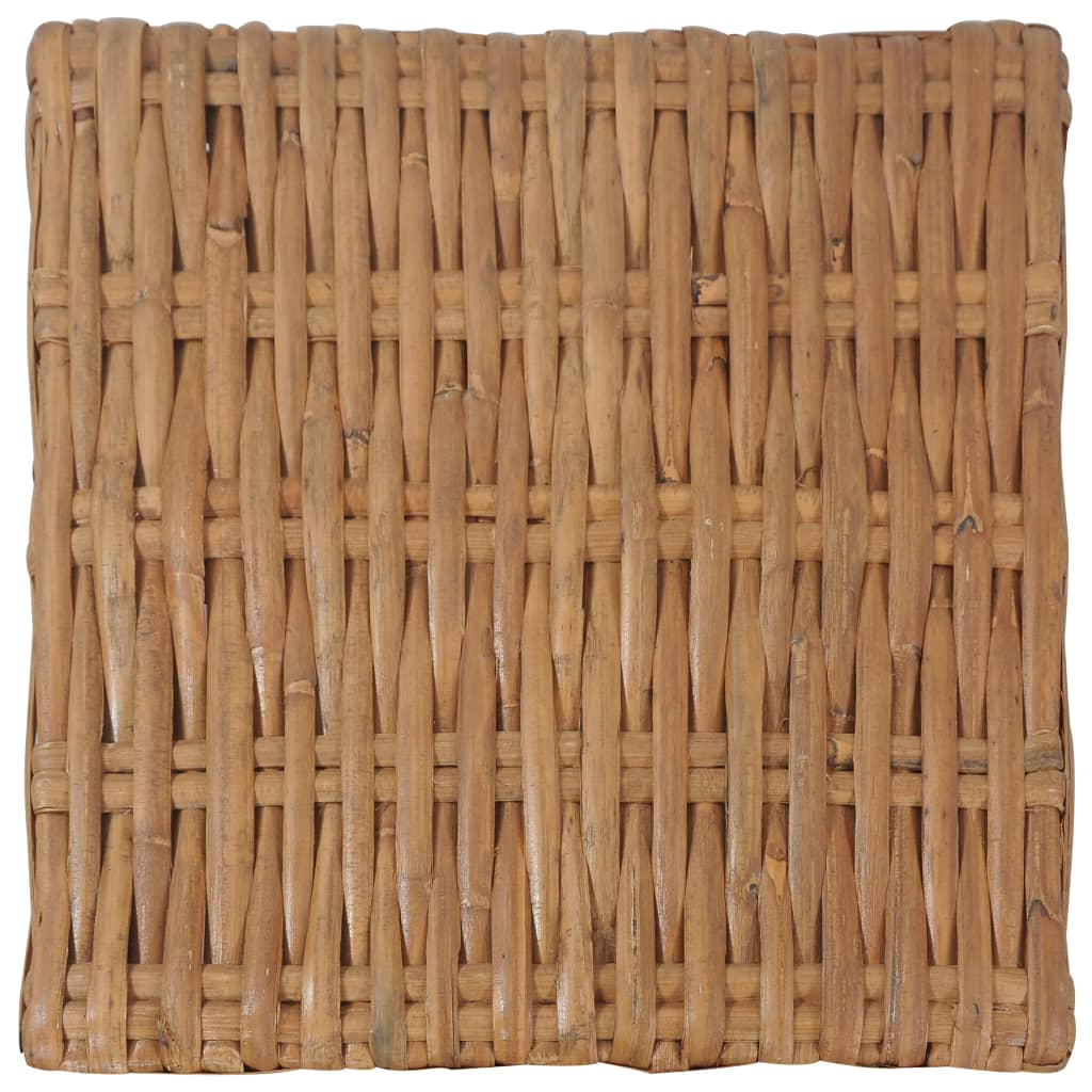 Tavolino da Caffè 47x47x28 cm in Rattan Naturale cod mxl 72689