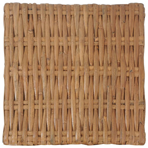 Tavolino da Caffè 47x47x28 cm in Rattan Naturale cod mxl 72689