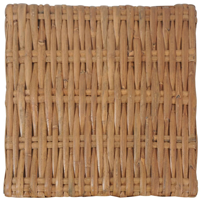 Tavolino da Caffè 47x47x28 cm in Rattan Naturale cod mxl 72689