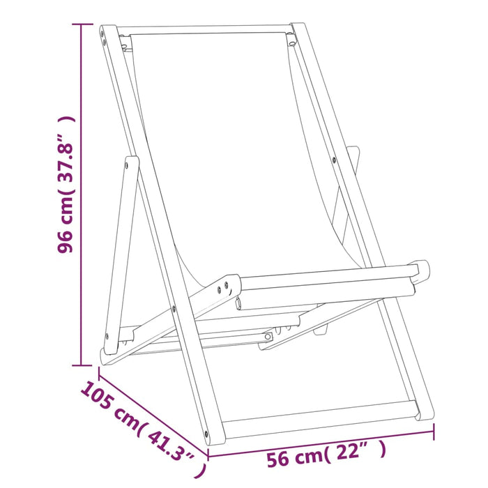 Sedia da Spiaggia in Legno Massello di Teak Grigia cod mxl 21023