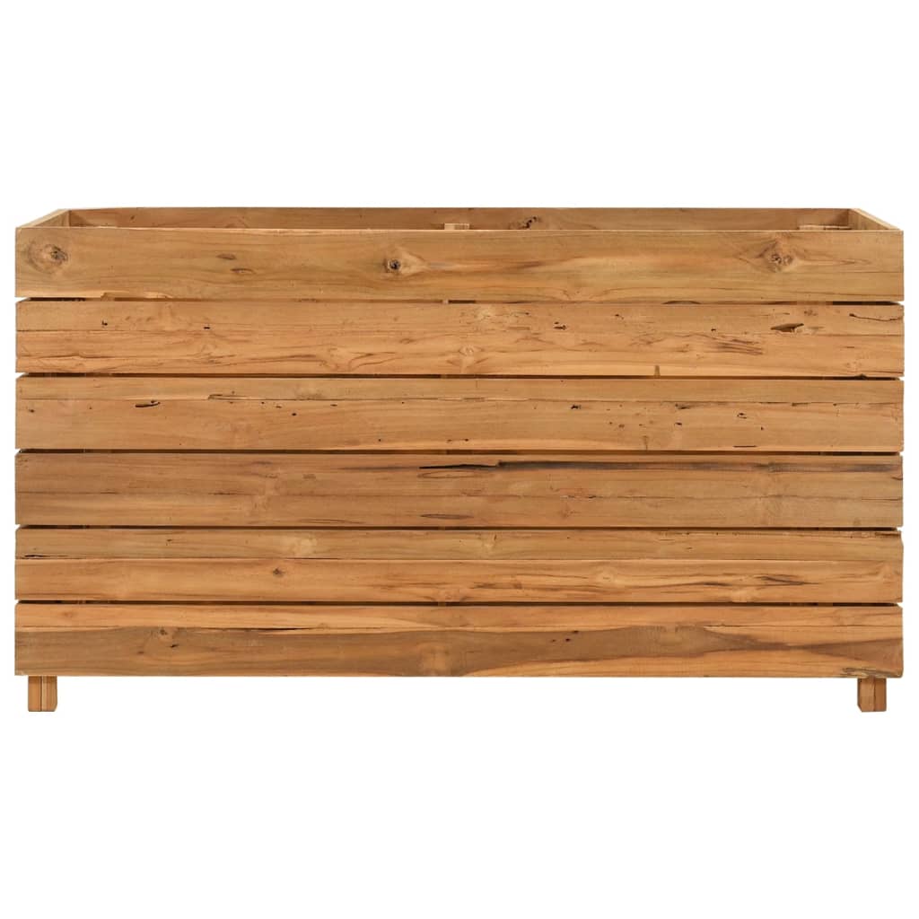 Letto Rialzato 100x40x55 cm Legno di Teak di Recupero e Acciaio cod mxl 66988