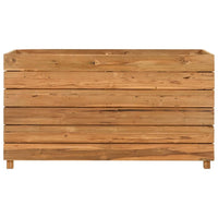 Letto Rialzato 100x40x55 cm Legno di Teak di Recupero e Acciaio cod mxl 66988