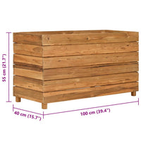 Letto Rialzato 100x40x55 cm Legno di Teak di Recupero e Acciaio cod mxl 66988