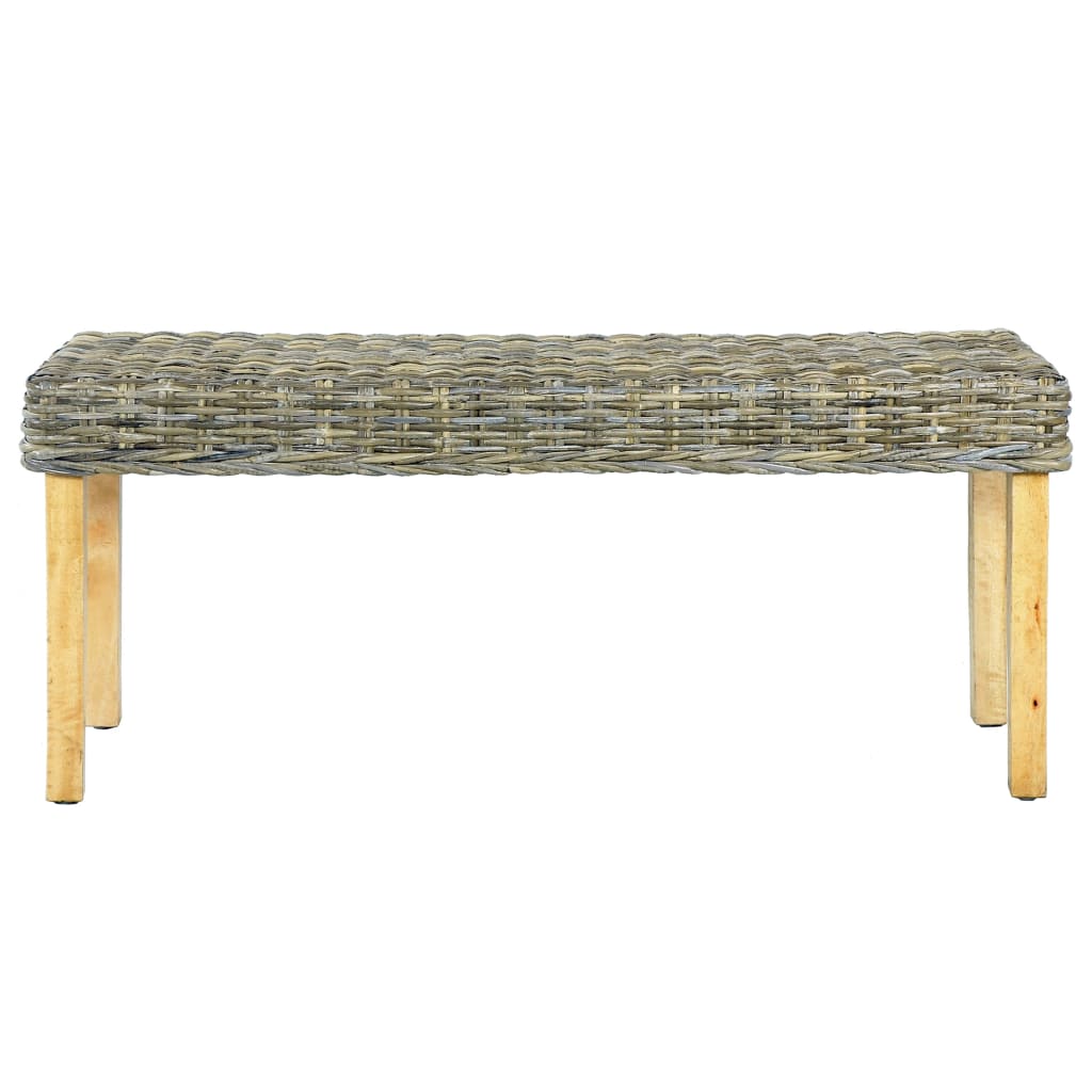 Panca 110 cm in Rattan Naturale Kubu e Massello di Mango 285791