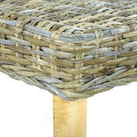 Panca 110 cm in Rattan Naturale Kubu e Massello di Mango cod mxl 41013