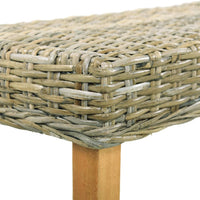 Panca 160 cm in Rattan Naturale Kubu e Massello di Mango 285795