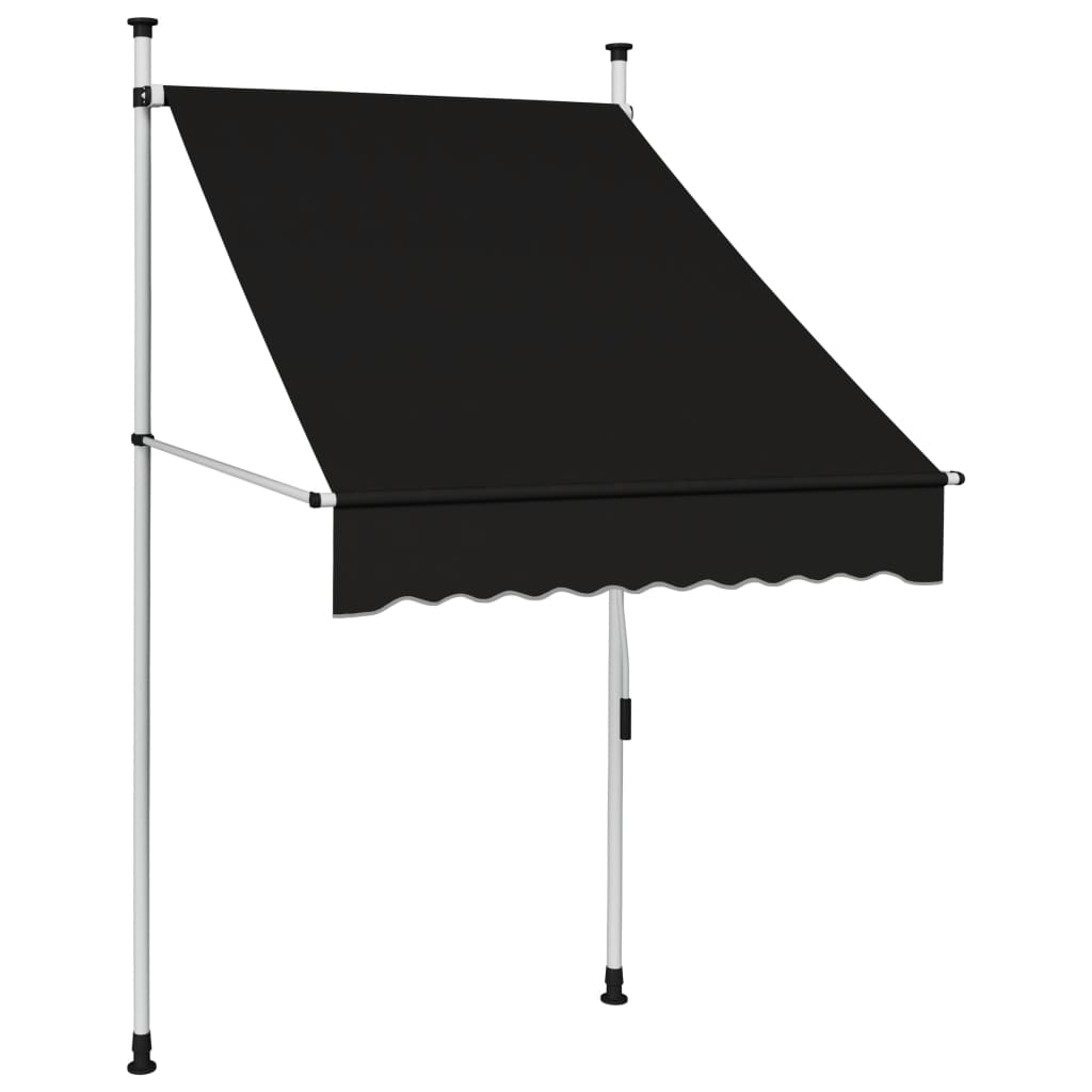 Tenda da Sole Retrattile Manuale 100 cm Antracite cod mxl 16256