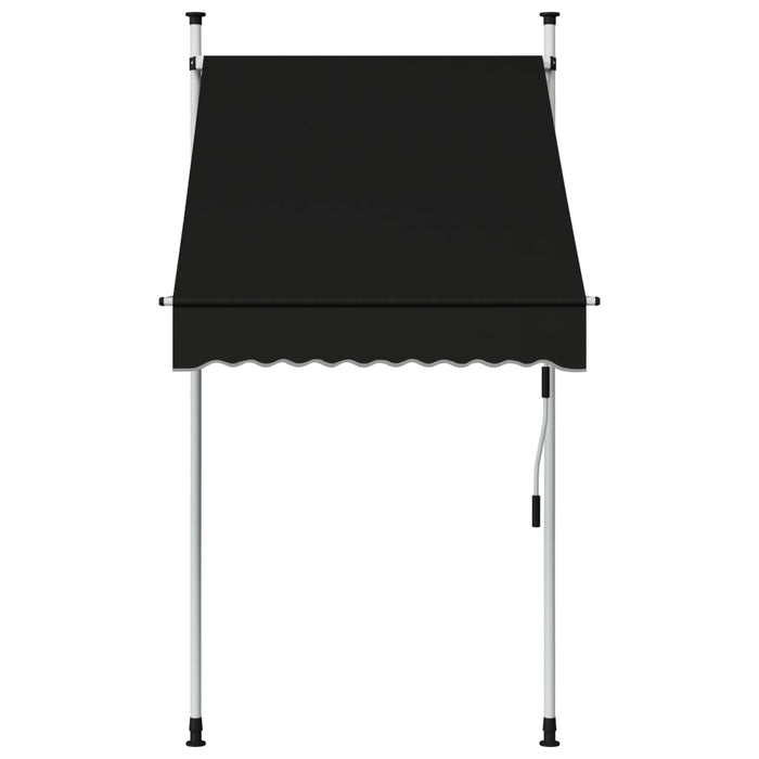 Tenda da Sole Retrattile Manuale 100 cm Antracite cod mxl 16256