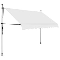 Tenda da Sole Retrattile Manuale con LED 250 cm Crema cod mxl 14940