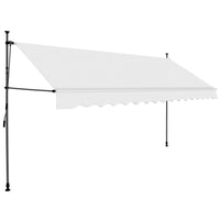 Tenda da Sole Retrattile Manuale con LED 400 cm Crema cod mxl 16712