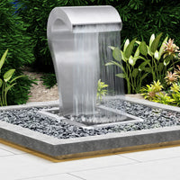 Cascata da Giardino Argento 52,4x34,2x82 cm in Acciaio Inox cod 10210