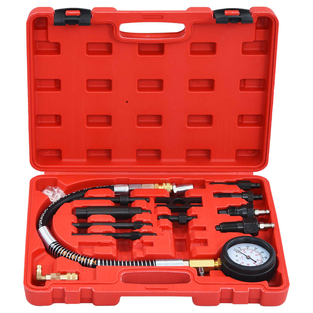 Kit Tester di Compressione 12 pz per Motori Diesel 210556